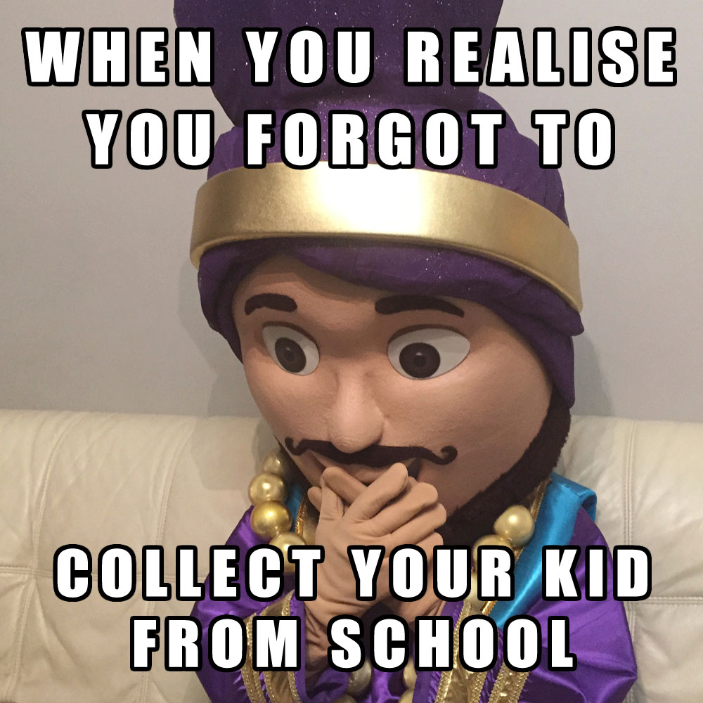Bhangra Mascots Meme - Forgot your kid