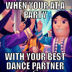 Bhangra Mascots Meme - Dance Partner