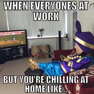 Bhangra Mascots Meme - Working from Home